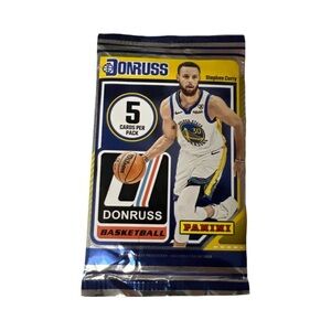 Panini Donruss Basketball Trading Cards Pack – 5 Cards (Stephen Curry Cover)